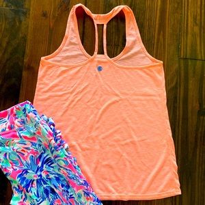 Lily Pulitzer luxletic orange tank top